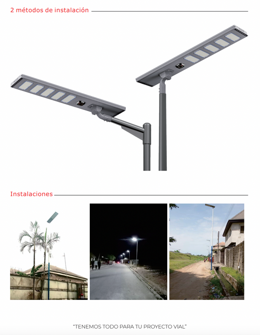 A - Luminaria 500w- 400w - 300w - solar Gama especial - Exterior potente