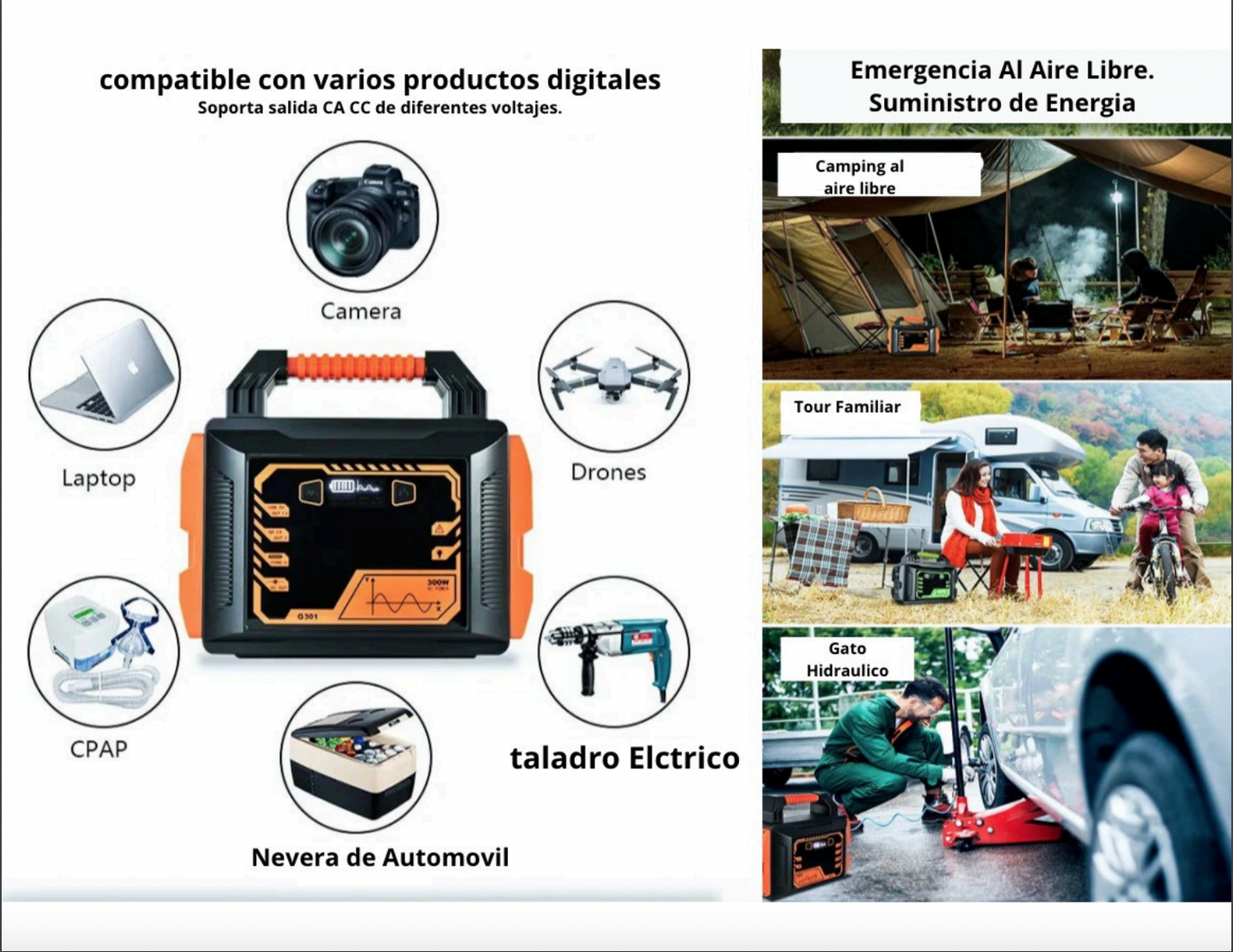 Plantas solares compactas ASP-300W - ASP 500W ( No incluye panel solar )