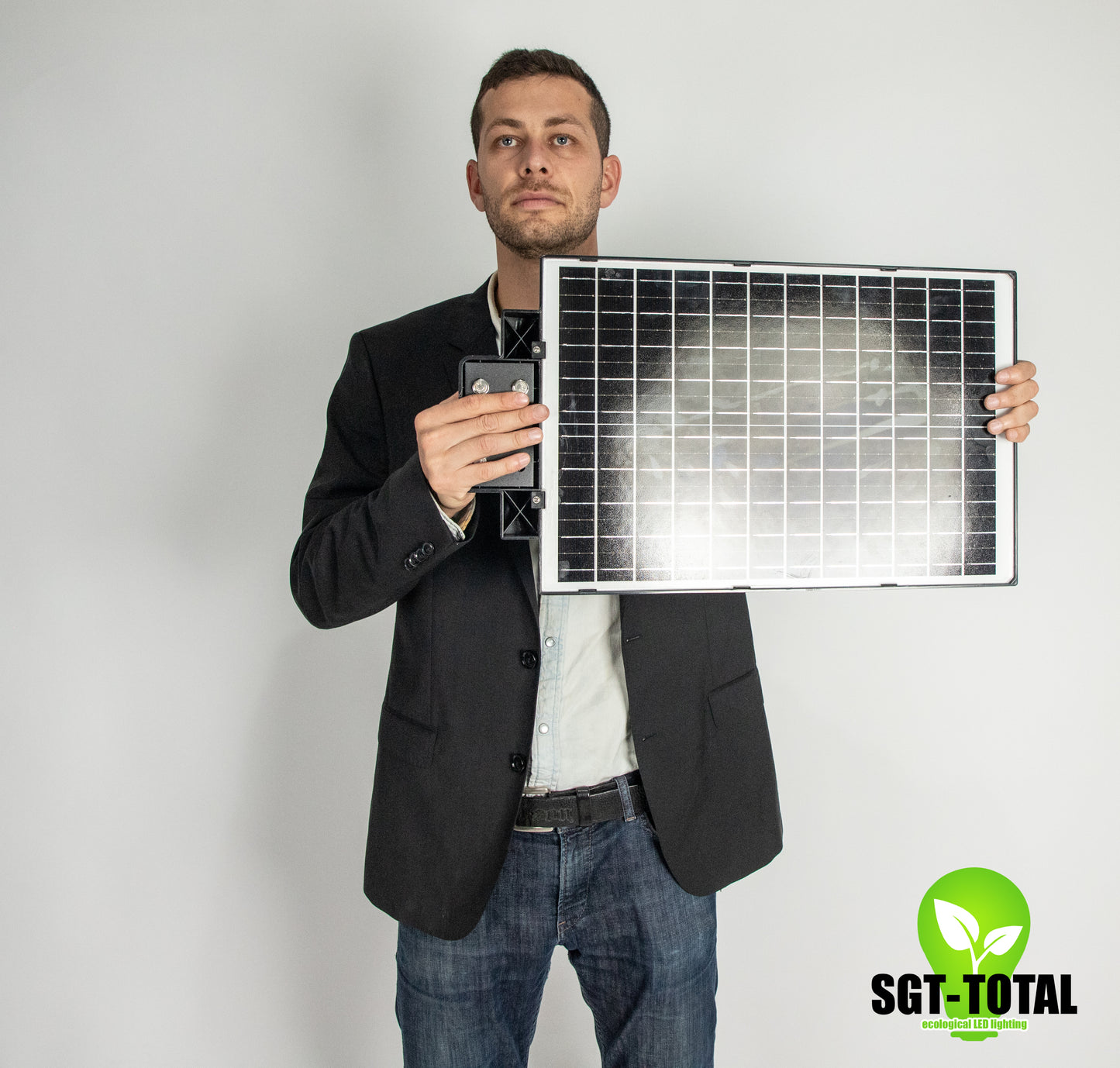 LAMPARA LED 200W PANEL SOLAR ESTANDAR SLIM ALUMBRADO PUBLICO CON CONTROL REMOTO