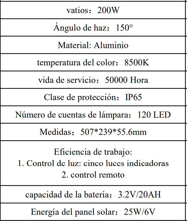 Modelos Estandar pro solar 200w ,400w  Luminarias solares de gama alta híbrida