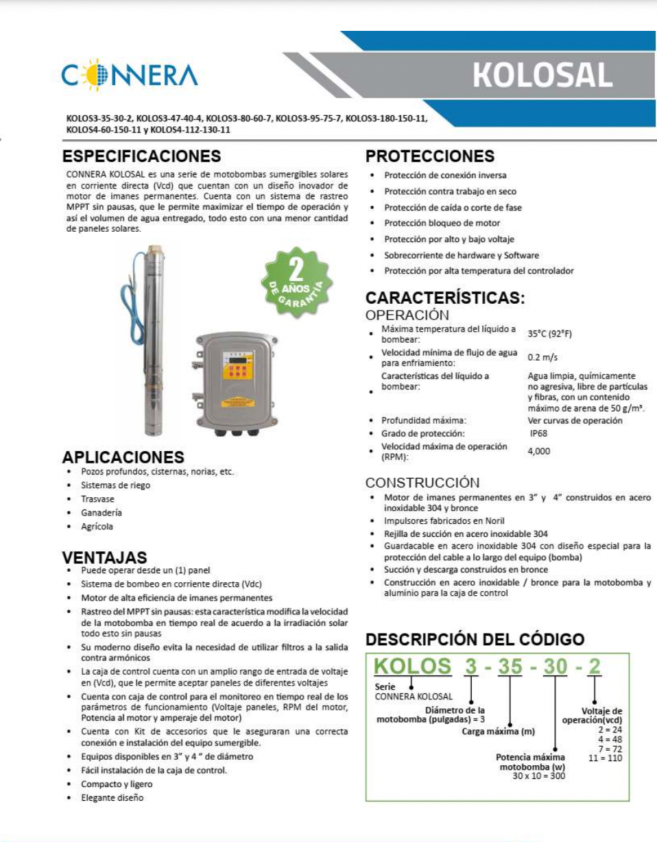 M - BOMBA SOLAR DE BOMBEO Y EXTRACCIÓN,  KIT