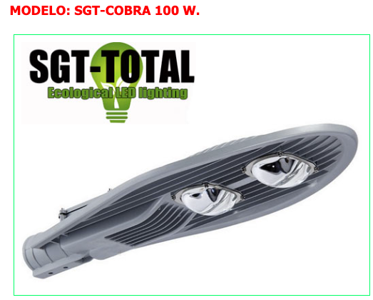 P- LAMPARA LED MODELO COBRA 50W, 100W, 15OW