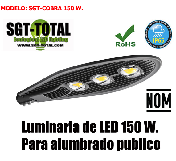 P- LAMPARA LED MODELO COBRA 50W, 100W, 15OW