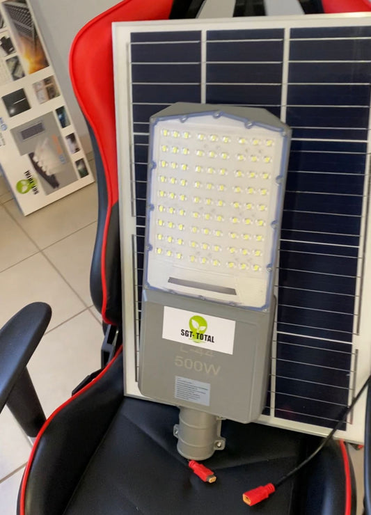Lampara solar 500w Hibrída - Panel independiente
