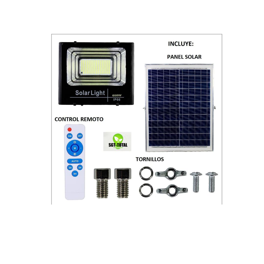 Reflector solar con panel  200W - 1,993 PESOS  400W - 2,090 PESOS  600W , 2,490 PESOS