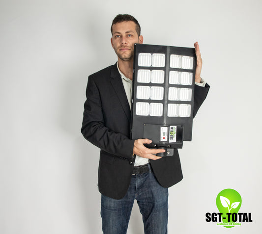 LAMPARA LED 200W PANEL SOLAR ESTANDAR SLIM ALUMBRADO PUBLICO CON CONTROL REMOTO